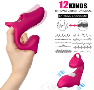 Masturbating finger sleeve with 12 Speed settings, water proof