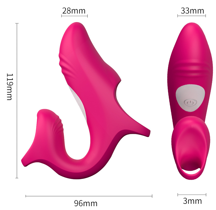 Masturbating finger sleeve with 12 Speed settings, water proof