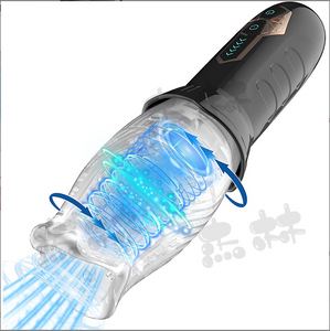 Electric Male Masturbator Sex Toys for Men with  Hands Free for Penis Stimulation, 5 Rotating & 10 Vibrating Sex Adult Pocket Pussy Vibrator Sex Toys4couples Men & Women
