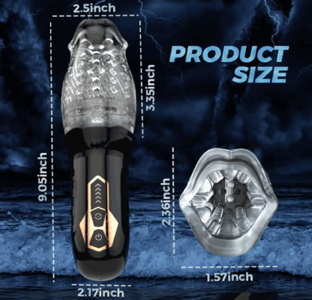 Electric Male Masturbator Sex Toys for Men with  Hands Free for Penis Stimulation, 5 Rotating & 10 Vibrating Sex Adult Pocket Pussy Vibrator Sex Toys4couples Men & Women