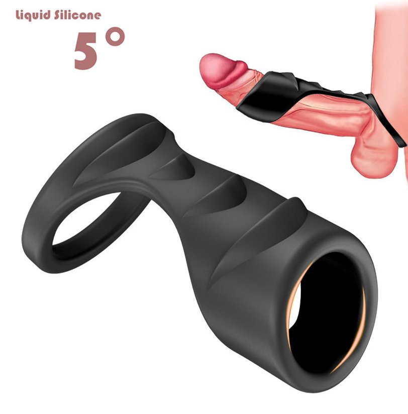 Cock Ring Penis Sleeve Extender Enlarger Extra Length & Girth