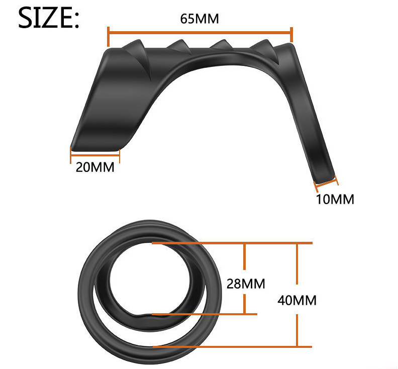 Cock Ring Penis Sleeve Extender Enlarger Extra Length & Girth