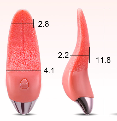 Vibrating Tongue Womens Vibrator Sex Toy Rechargeable Mutli-speed 10 Settings Mini Bullet