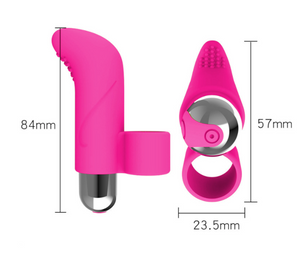 Vibrating Womens Mini Bullet Finger Grip With 10 settings