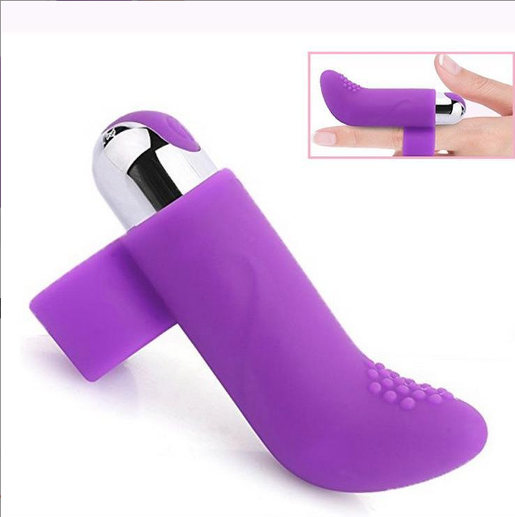 Vibrating Womens Mini Bullet Finger Grip With 10 settings