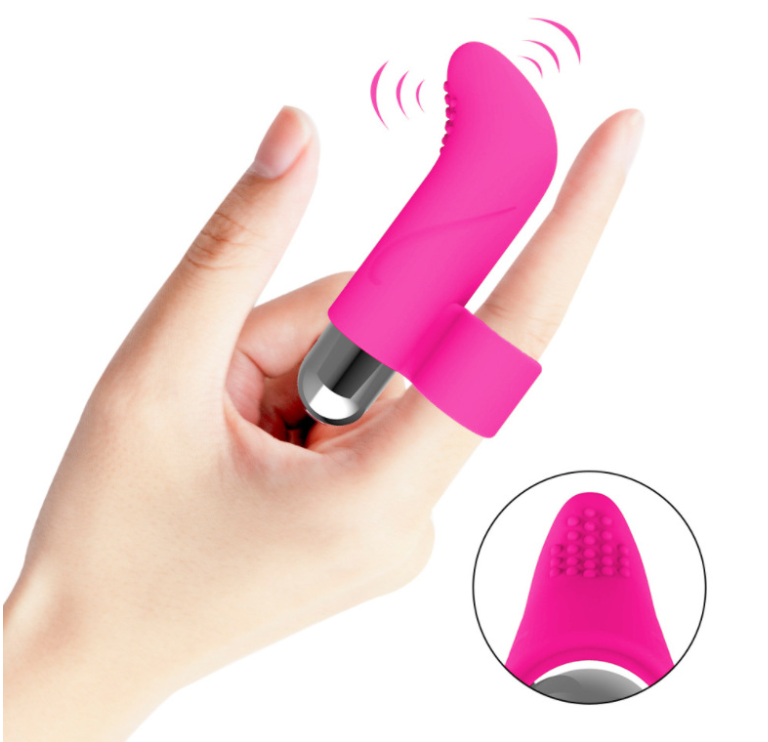 Vibrating Womens Mini Bullet Finger Grip With 10 settings