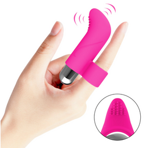 Vibrating Womens Mini Bullet Finger Grip With 10 settings