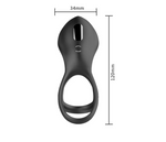 Load image into Gallery viewer, Vibrating Rechargeable Cock Ring Waterproof Silicone Ring
