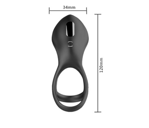 Vibrating Rechargeable Cock Ring Waterproof Silicone Ring