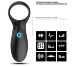 Load image into Gallery viewer, Vibrating Cock Ring, Male Adult Anal Sex Toys with 10 Vibration Modes Penis Rings for Longer Harder Stronger Erection, Vibrating Wand Bullet Vibrator for Men &amp; Women
