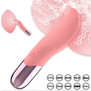 Vibrating Tongue Clitoris Toy Shower Proof