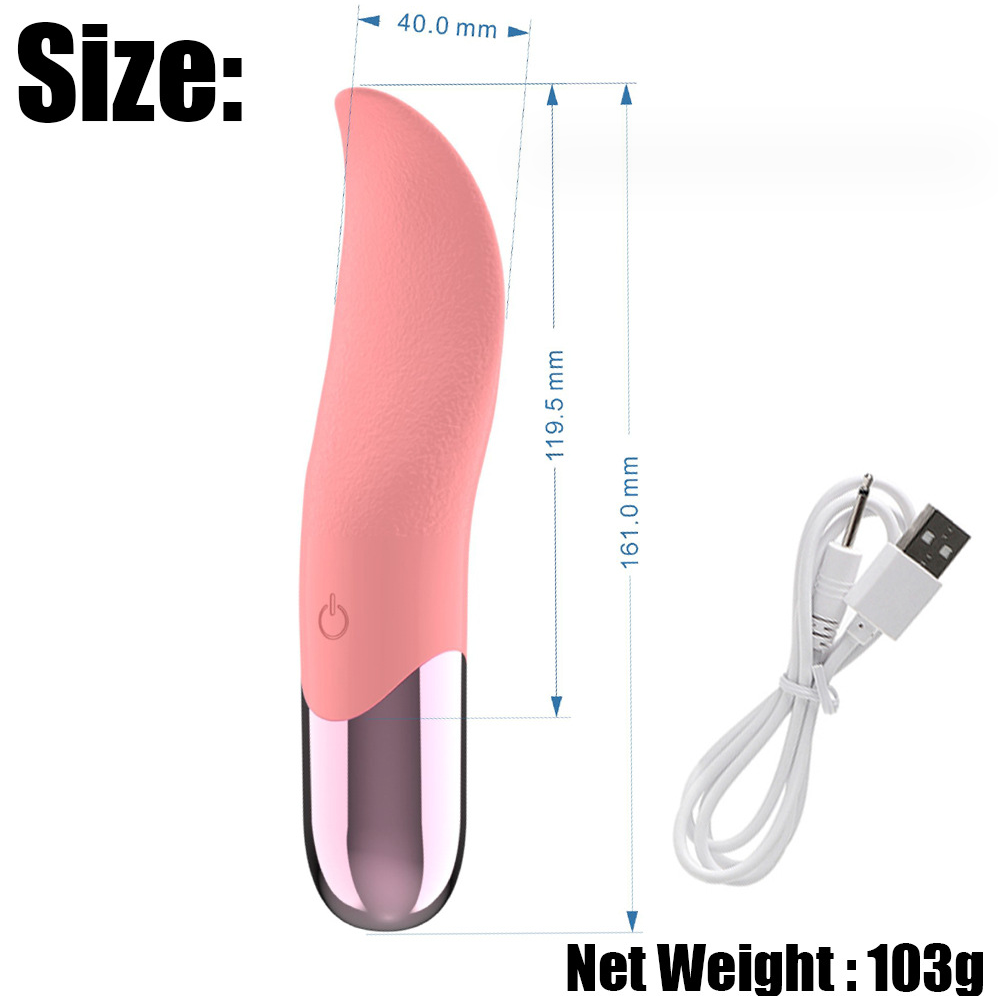 Vibrating Tongue Clitoris Toy Shower Proof