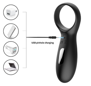Vibrating Cock Ring, Male Adult Anal Sex Toys with 10 Vibration Modes Penis Rings for Longer Harder Stronger Erection, Vibrating Wand Bullet Vibrator for Men & Women