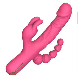 Vibrating Rechargeable Dildo With 10 Settings and Water-Proof