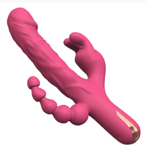 Vibrating Rechargeable Dildo With 10 Settings and Water-Proof