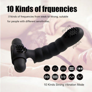 Vibrating Finger Sleeve With G-Spot Clit Massager