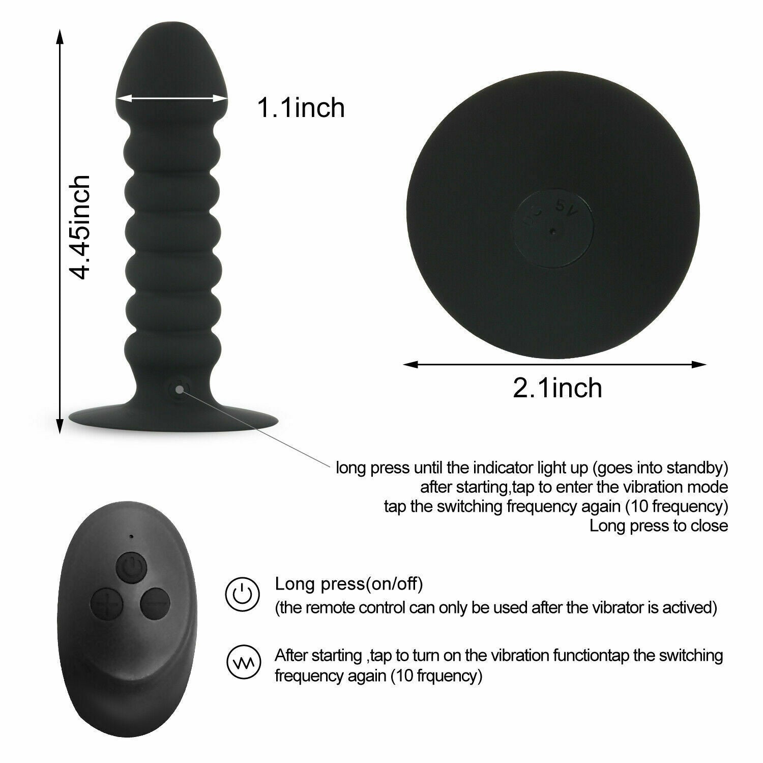 Remote Control Vibrating Butt Plug