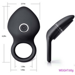 Load image into Gallery viewer, Vibrating 10 Modes Cock Ring USB Rechargeable Penis Ring
