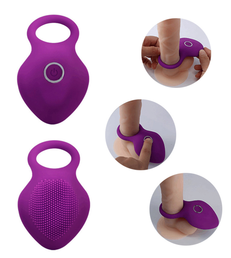 Vibrating 10 Modes Cock Ring USB Rechargeable Penis Ring