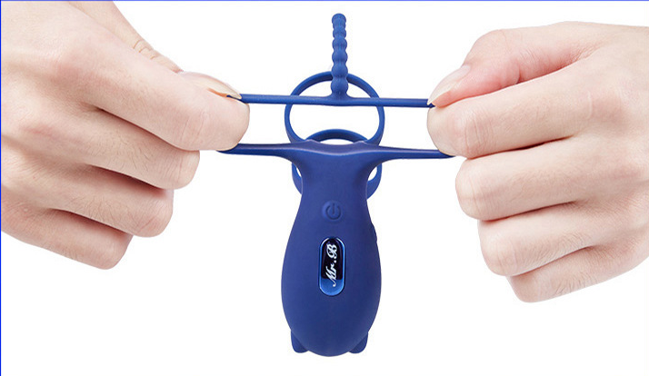 Rechargeable Cock Ring Sleeve Multi Speed Penis Ring