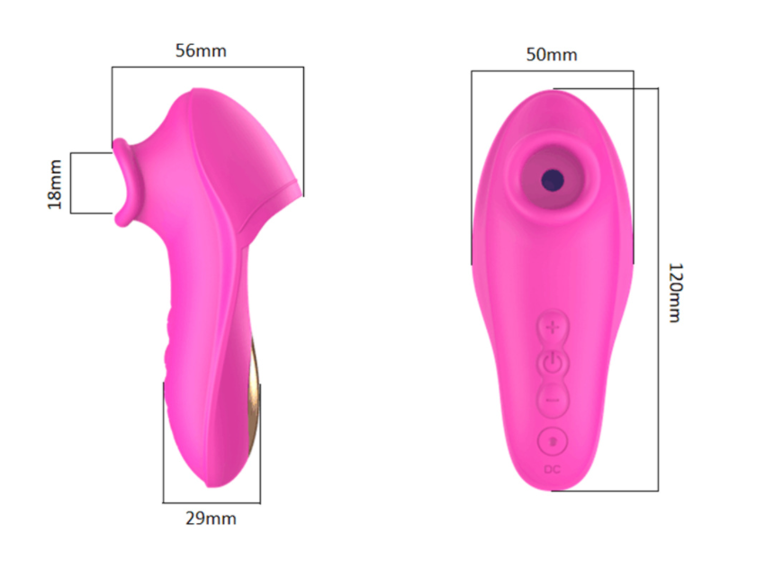 Vibrating Clitoral Stimulator Dildo Nipple Sucker