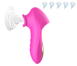 Vibrating Clitoral Stimulator Dildo Nipple Sucker