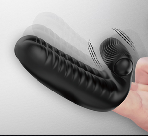 Vibrating Finger Sleeve With G-Spot Clit Massager Stimulator