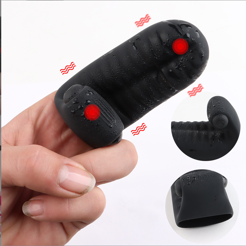 Vibrating Finger Sleeve With G-Spot Clit Massager Stimulator