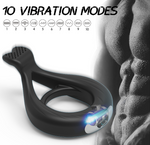 Load image into Gallery viewer, Fin Rechargeable Cock Ring With 10 Settings and Water-Proof
