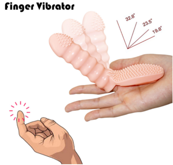 Vibrating Finger Sleeve G-spot Masturbation Toy
