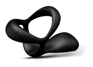 Vibrating Cock Ring With 10 Settings Anal Butt Plug