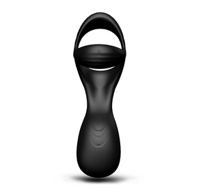 Vibrating Cock Ring With 10 Settings Anal Butt Plug