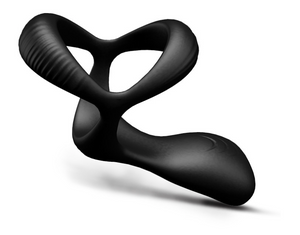 Vibrating Cock Ring With 10 Settings Anal Butt Plug