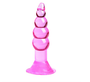 6 Piece Pink Anal Plug Anal Beads