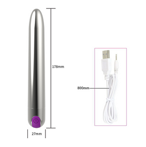 Extra Long Vibrating Dildo with 10 settings and waterproof