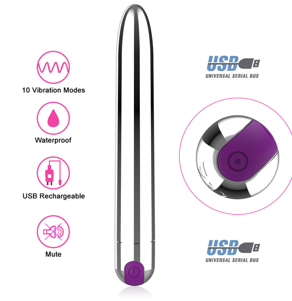 Extra Long Vibrating Dildo with 10 settings and waterproof