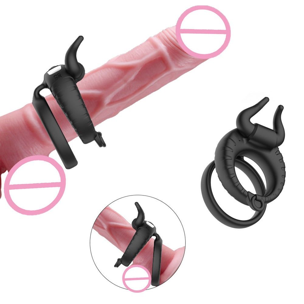 Rechargeable Bull Cock Ring With 10 Settings Waterproof