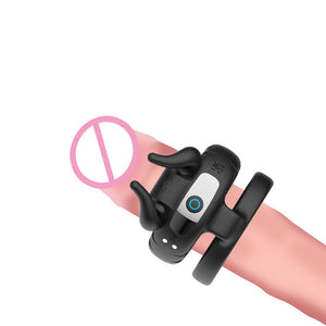 Rechargeable Bull Cock Ring With 10 Settings Waterproof