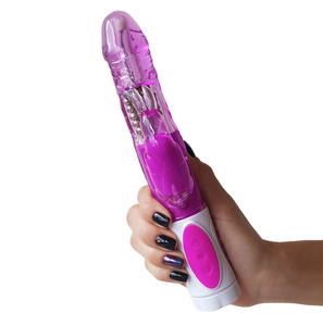 Vibrating Rampant Rabbit Triple Vibrator Multi Speed Dildo