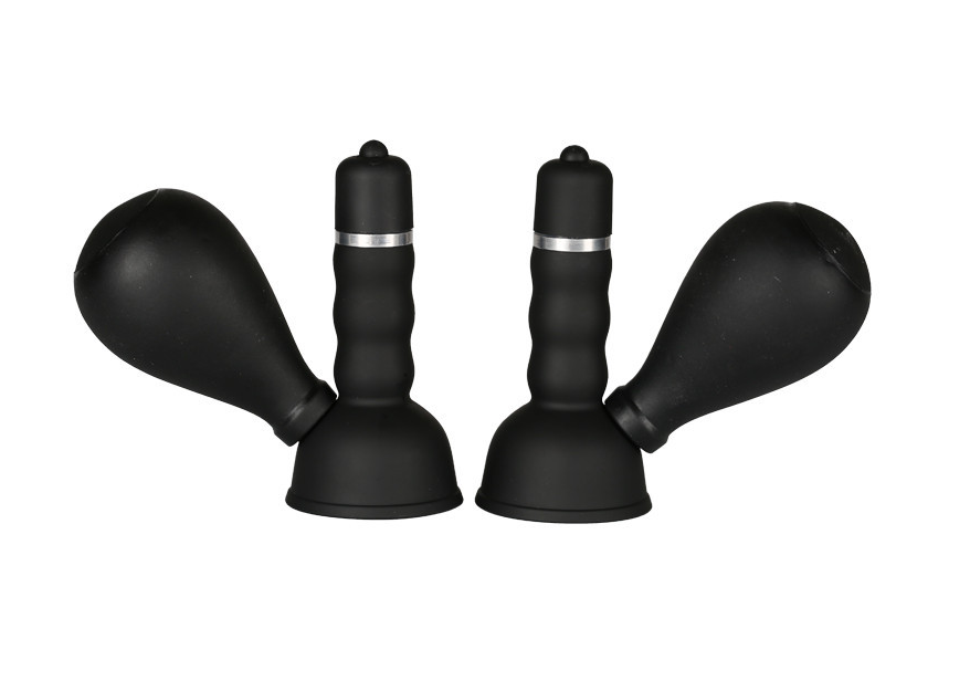 Electric Vibrating Breast Nipple Clamps Sucker