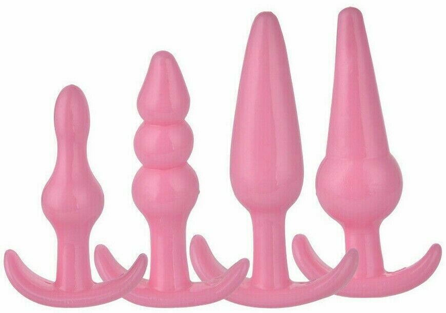 4 Pink Anal Butt Plug