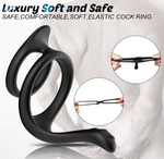 Load image into Gallery viewer, Silicone Cock Ring Penis Enhancer Prolong Couple
