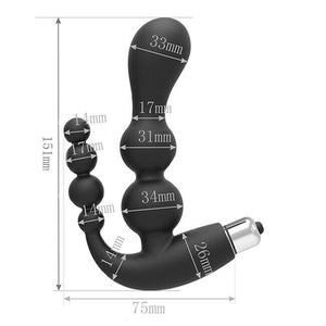 Double Prostate Massager Butt Plug