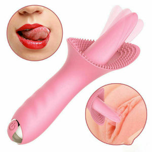 Tongue Vibrator Silicone Clitoris Stimulator