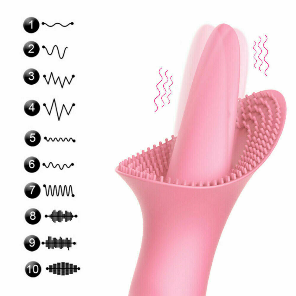 Tongue Vibrator Silicone Clitoris Stimulator