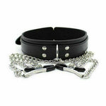 Load image into Gallery viewer, Leather Neck collar with Nipple Clips
