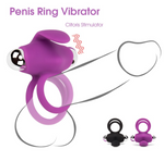 Load image into Gallery viewer, Vibrating Rechargeable  Cock Ring USB 10 Speed
