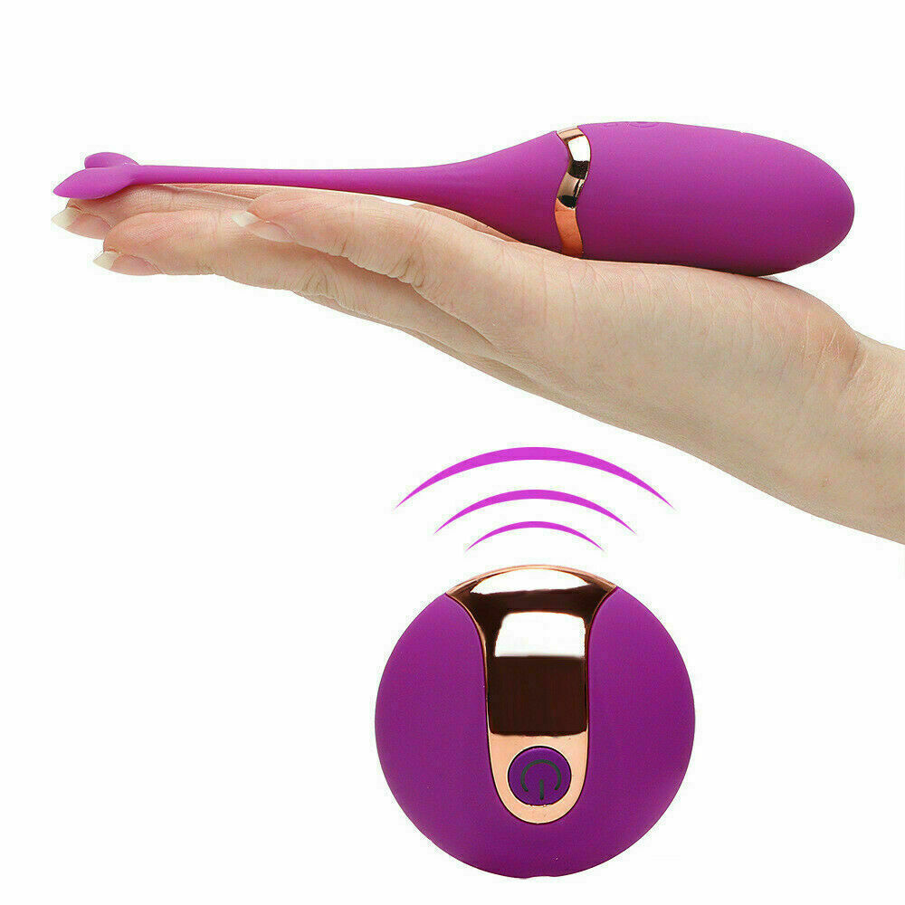 Purple Silicone Remote Control Mini Bullet