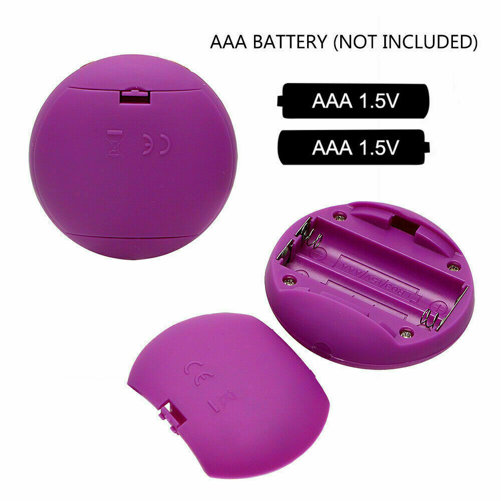 Purple Silicone Remote Control Mini Bullet