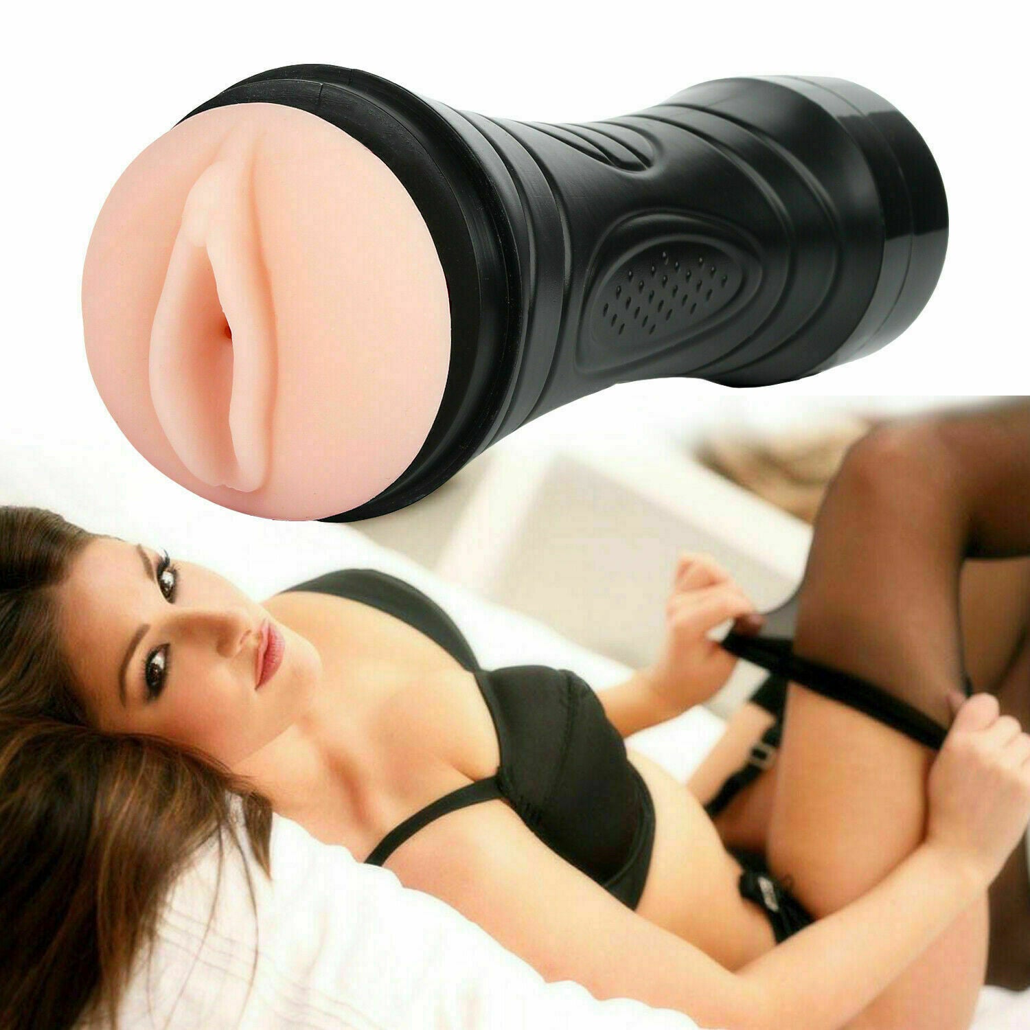 Masturbation Blow Job Vibrating Vagina Cup